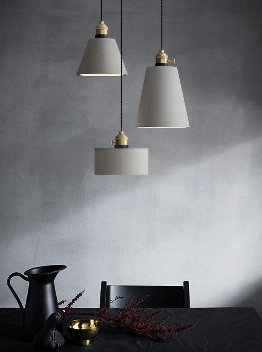 Modern Nordic Cement Pendant Lights -Bathlova