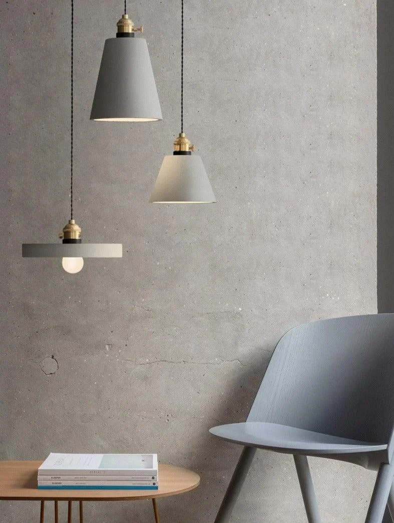 Modern Nordic Cement Pendant Lights -Bathlova