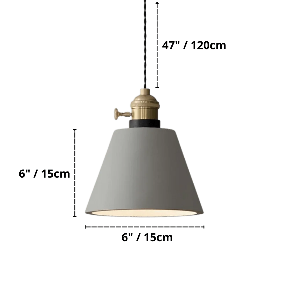 Modern Nordic Cement Pendant Lights -Bathlova