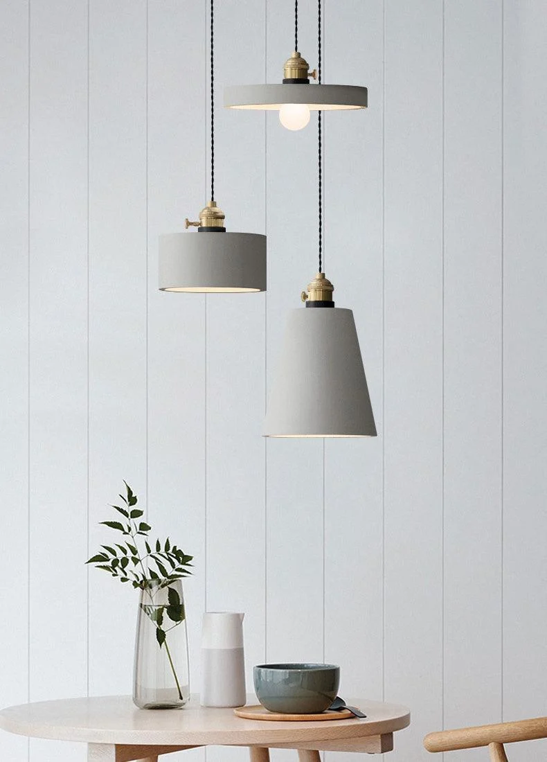 Modern Nordic Cement Pendant Lights -Bathlova