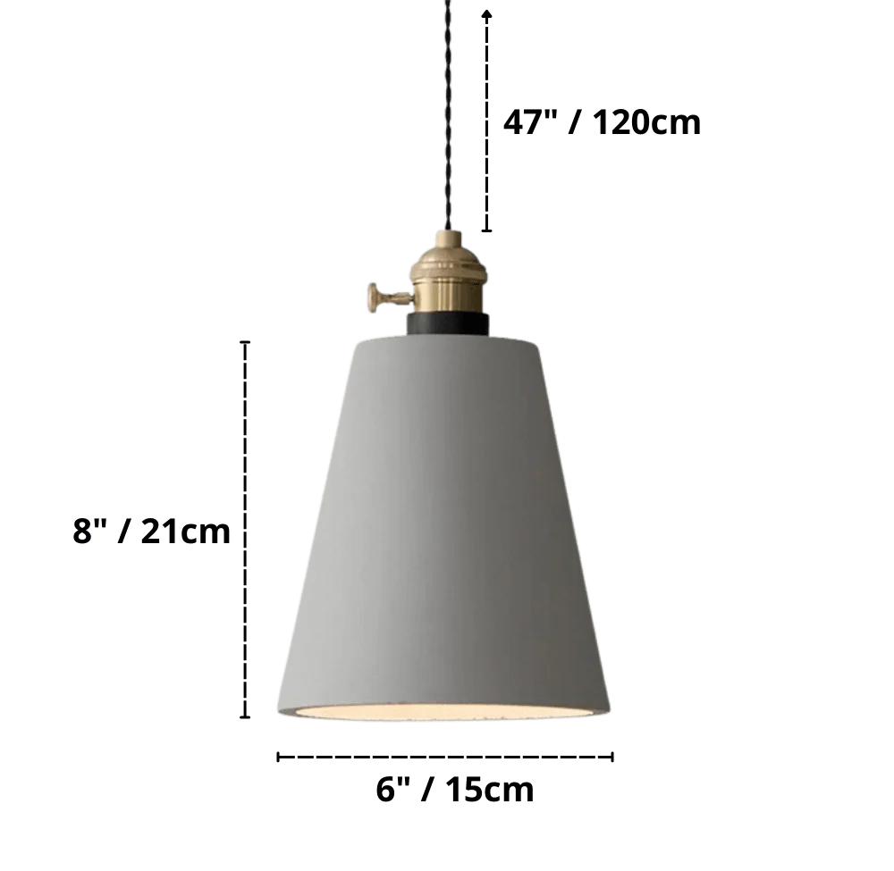 Modern Nordic Cement Pendant Lights -Bathlova