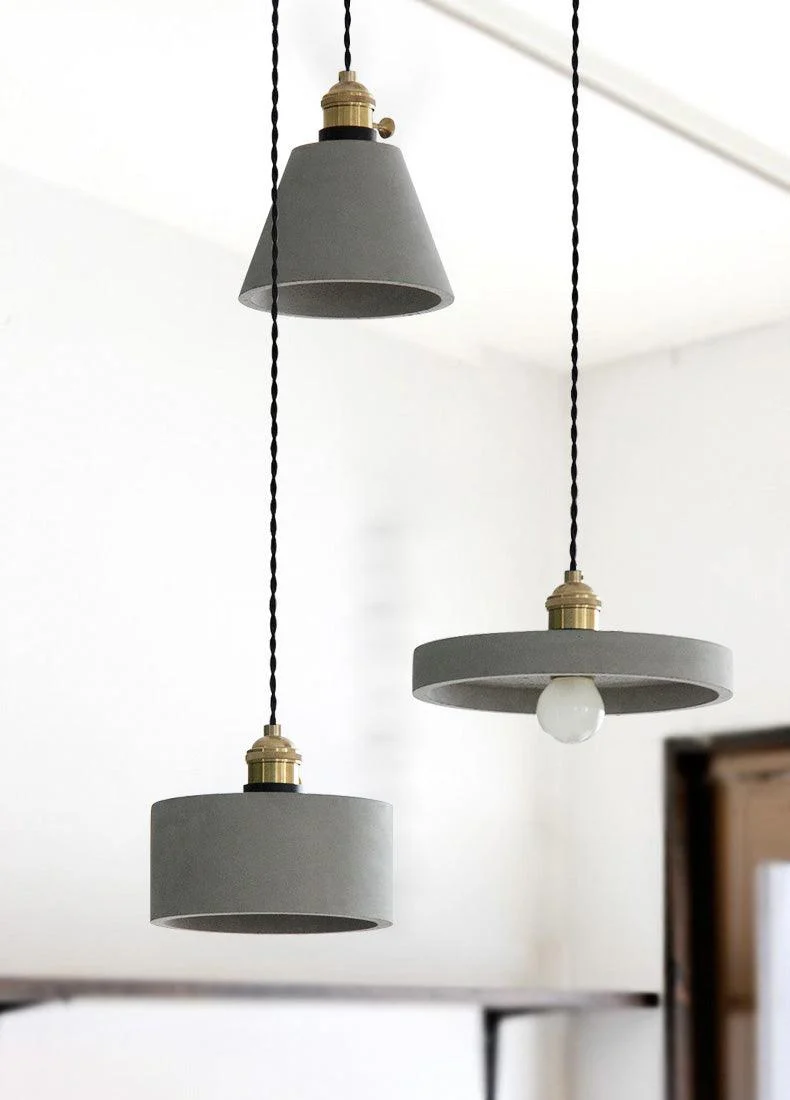 Modern Nordic Cement Pendant Lights -Bathlova