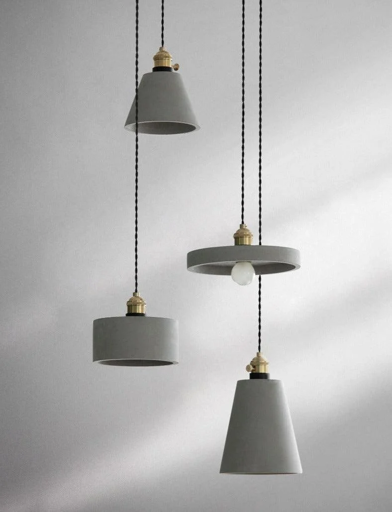 Modern Nordic Cement Pendant Lights -Bathlova