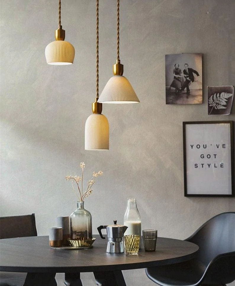 Modern Nordic Ceramic Pendant Lights -Bathlova