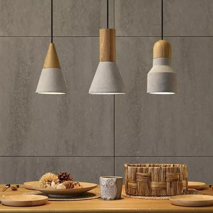 Modern Nordic Concrete Pendant Lights -Bathlova