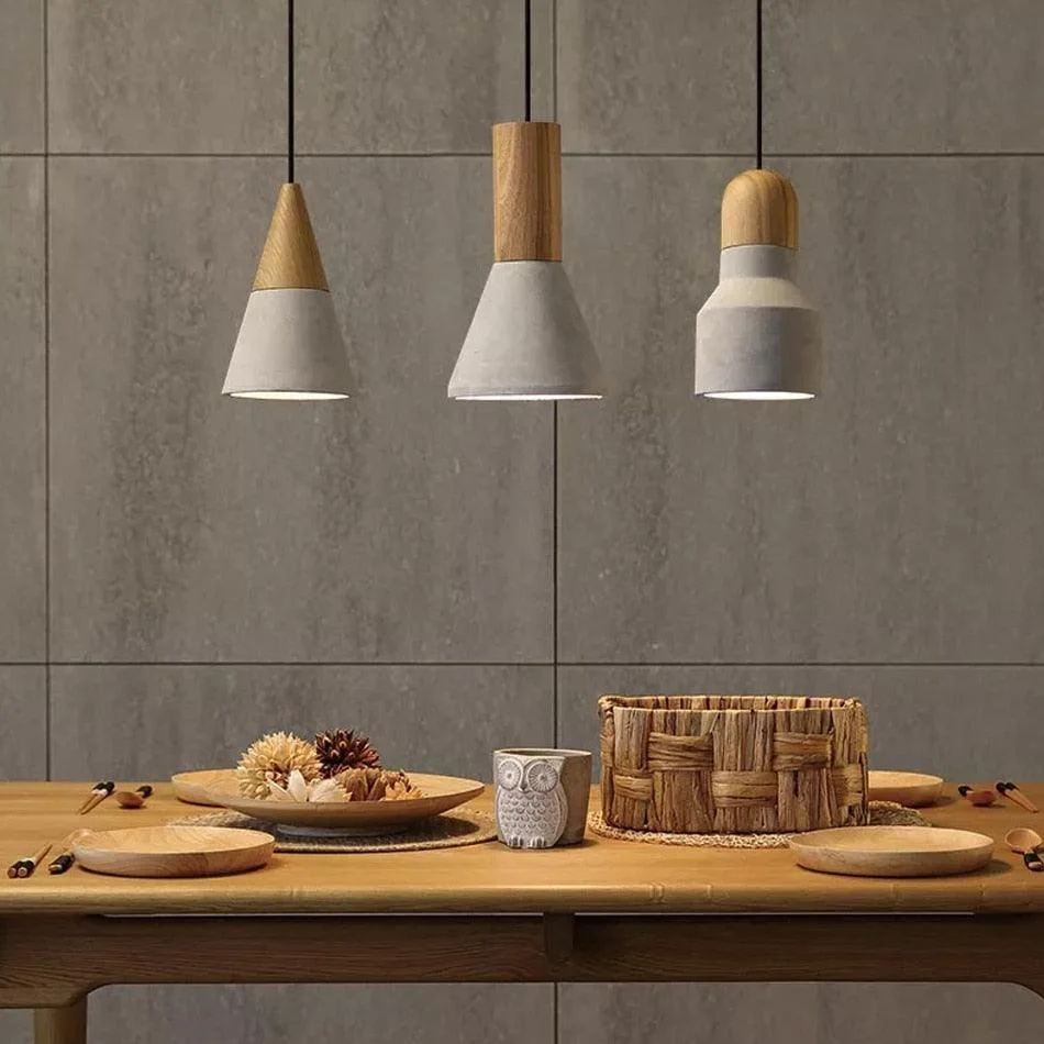 Modern Nordic Concrete Pendant Lights -Bathlova