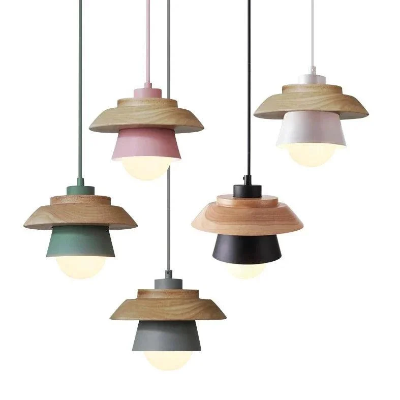 Modern Nordic Wood Pendant Light -Bathlova