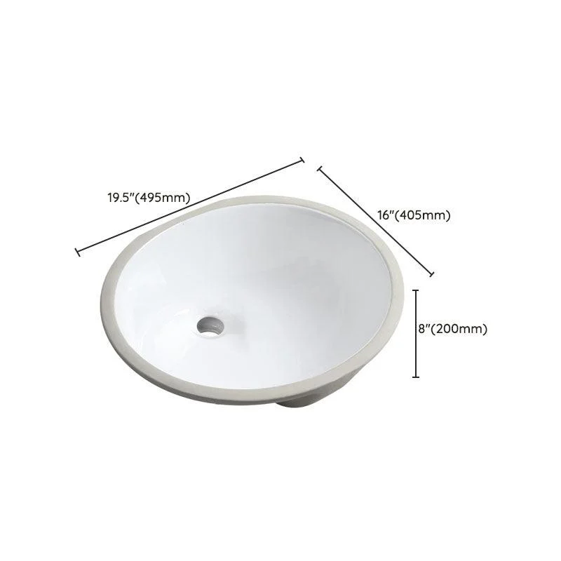 Modern Oval Wash Stand Ceramic Table Installation Bathroom Sink -Bathlova