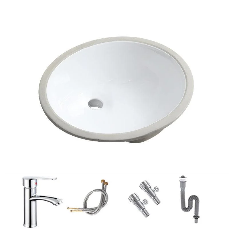 Modern Oval Wash Stand Ceramic Table Installation Bathroom Sink -Bathlova