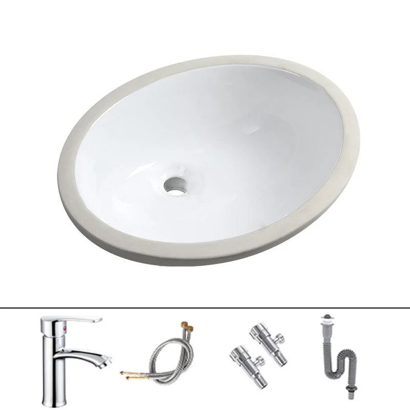 Modern Oval Wash Stand Ceramic Table Installation Bathroom Sink -Bathlova