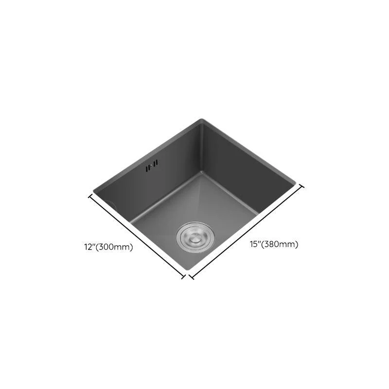 Modern Plain Kitchen Sink Overflow Hole Workstation Sink with Soundproofing -Bathlova