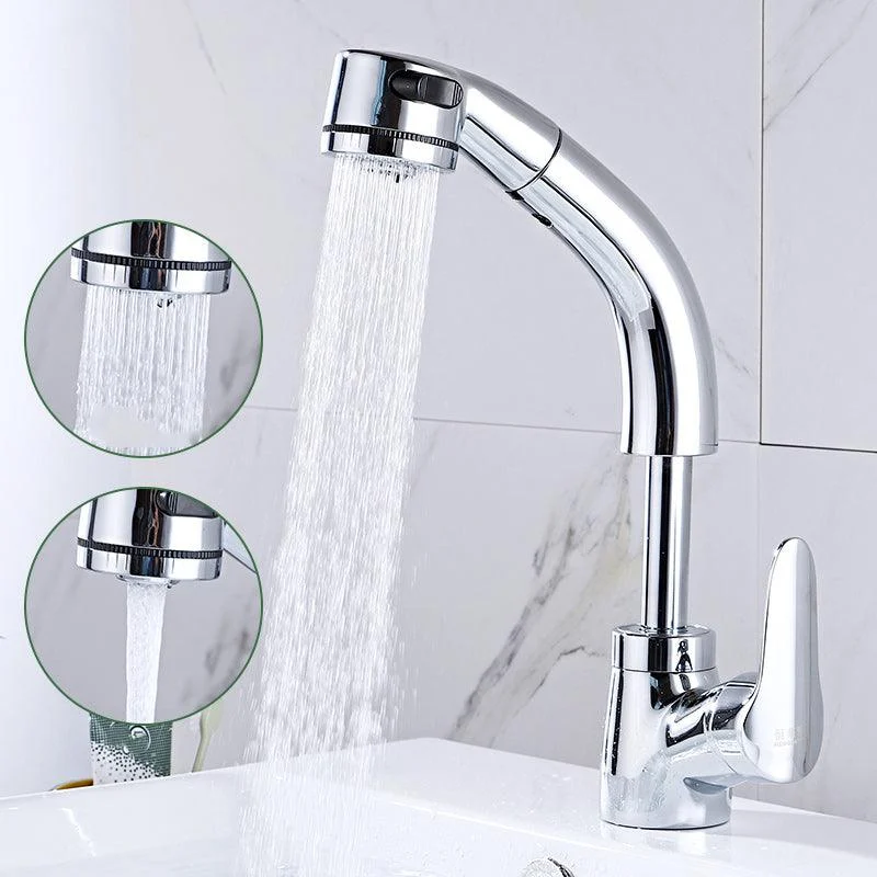 Modern Plain Vessel Sink Tap High Arch Bathroom Sink Tap -Bathlova