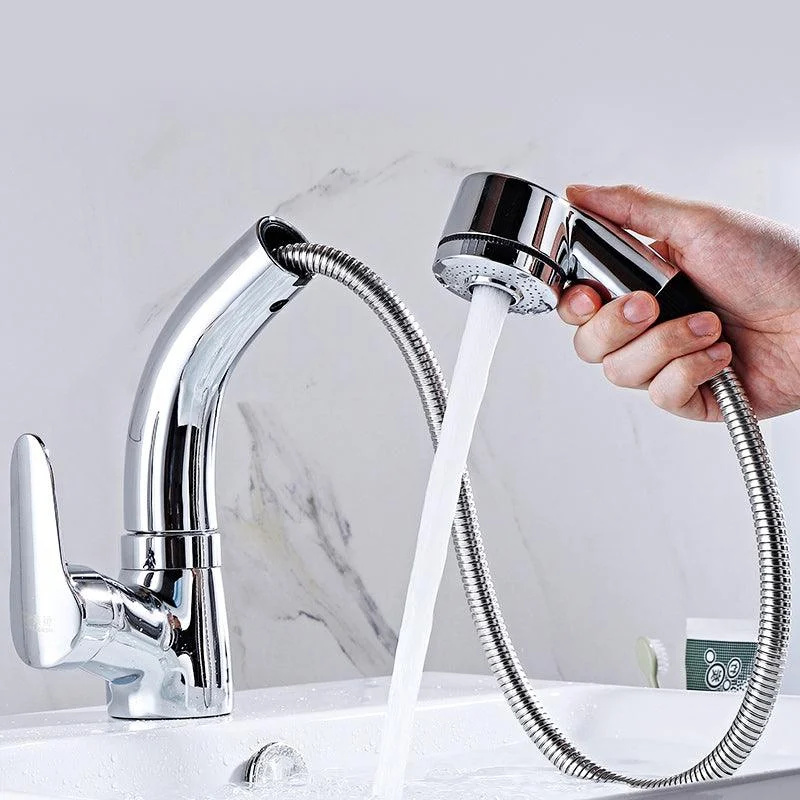 Modern Plain Vessel Sink Tap High Arch Bathroom Sink Tap -Bathlova