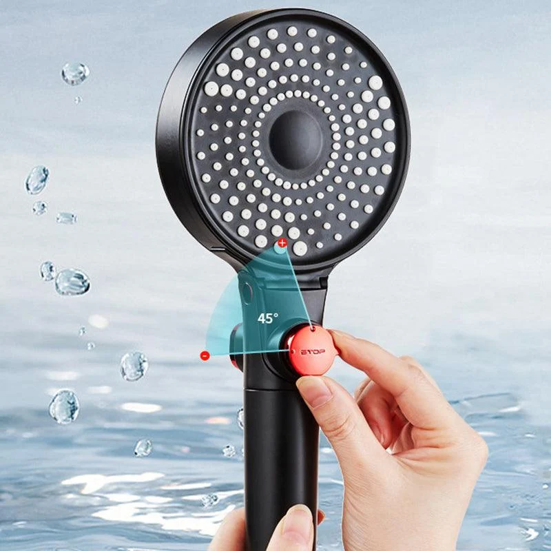 Modern Plastic Shower Head Adjustable Water Flow Handheld Shower Head -Bathlova