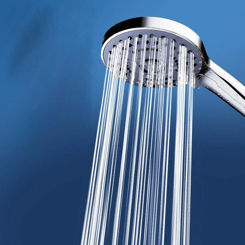 Modern Plastic Shower Head Round Handheld Shower Head with Adjustable Water Flow -Bathlova