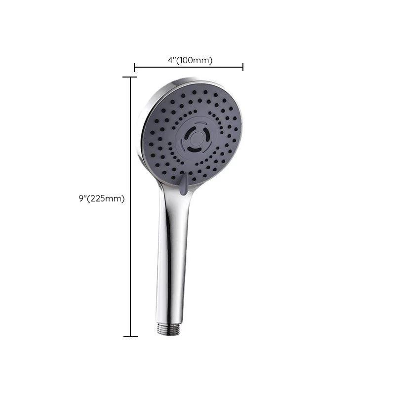 Modern Plastic Shower Head Round Handheld Shower Head with Adjustable Water Flow -Bathlova