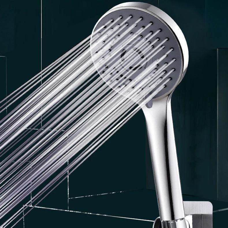 Modern Plastic Shower Head Round Handheld Shower Head with Adjustable Water Flow -Bathlova