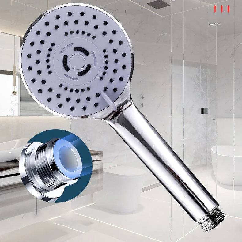 Modern Plastic Shower Head Round Handheld Shower Head with Adjustable Water Flow -Bathlova