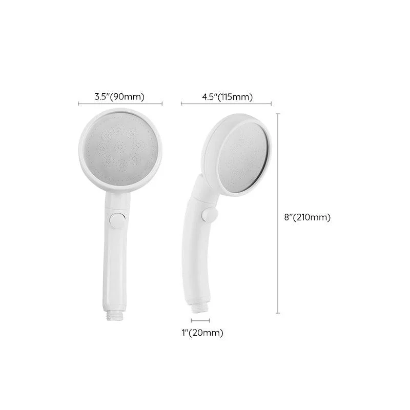 Modern Plastic Shower Head Standard Round Handheld Shower Heads -Bathlova