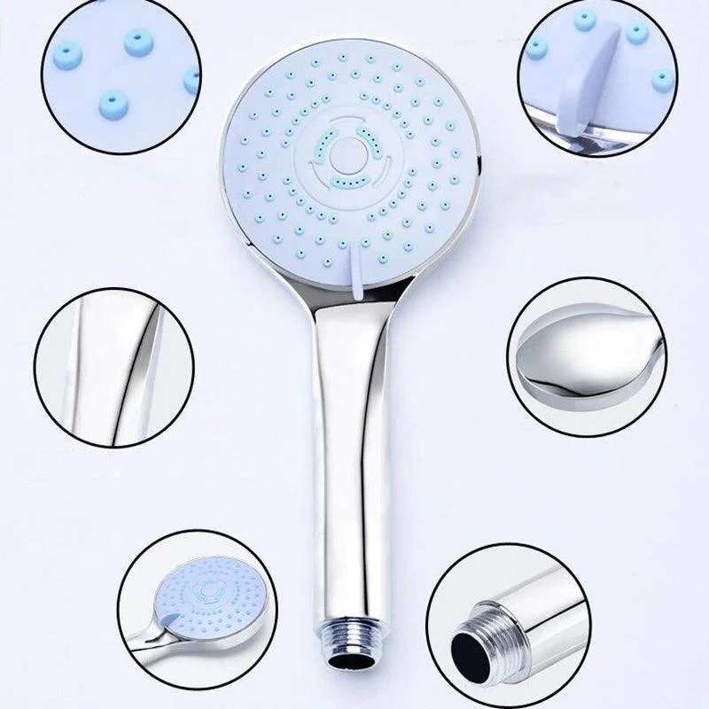 Modern Plastic Shower Head Wall-mounted Shower Head with Adjustable Spray Pattern -Bathlova