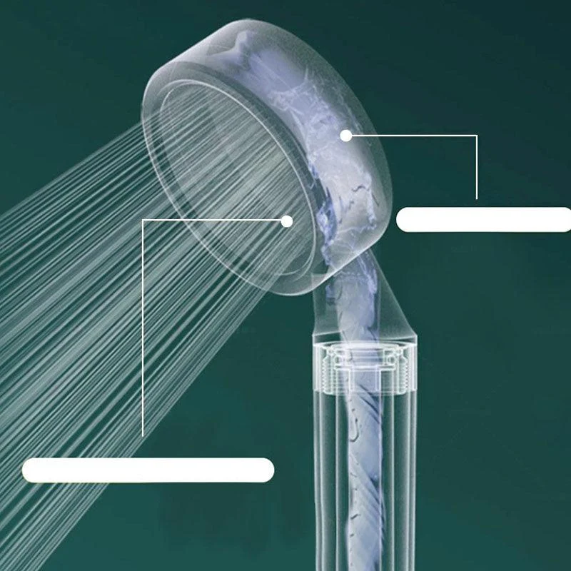 Modern Plastic Shower Head Water Filtration Round Handheld Shower Head -Bathlova