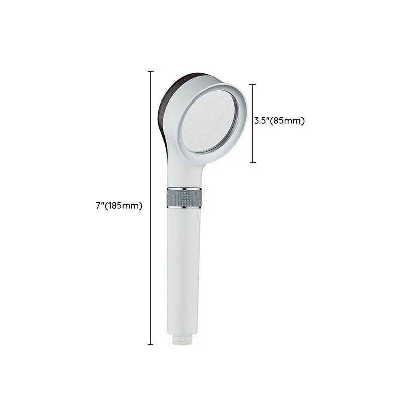 Modern Plastic Shower Head Water Filtration Round Handheld Shower Head -Bathlova