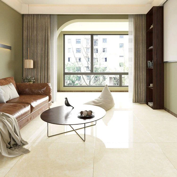 Modern Polished Porcelain Tile Marble Printed Square Floor and Wall Tile -Bathlova