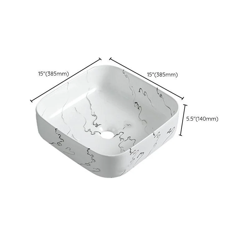 Modern Porcelain Trough Sink Oval-shape Trough Bathroom Sink -Bathlova