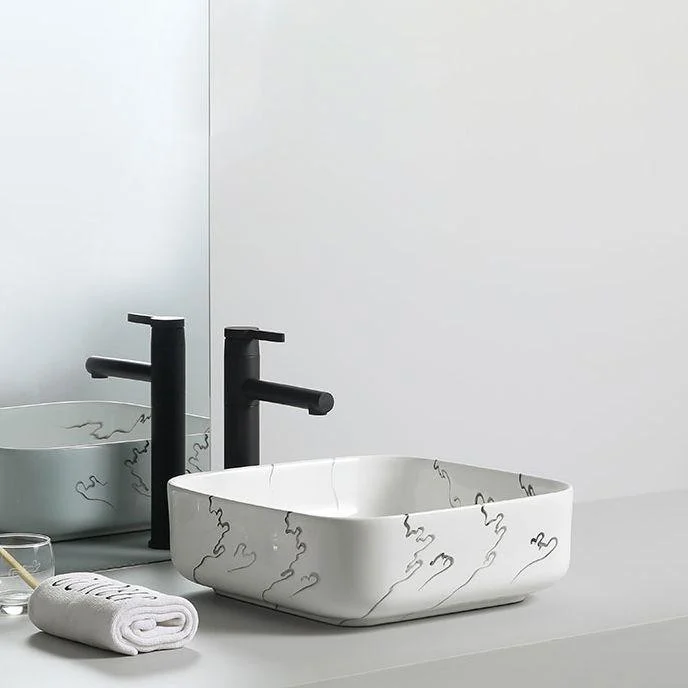 Modern Porcelain Trough Sink Oval-shape Trough Bathroom Sink -Bathlova