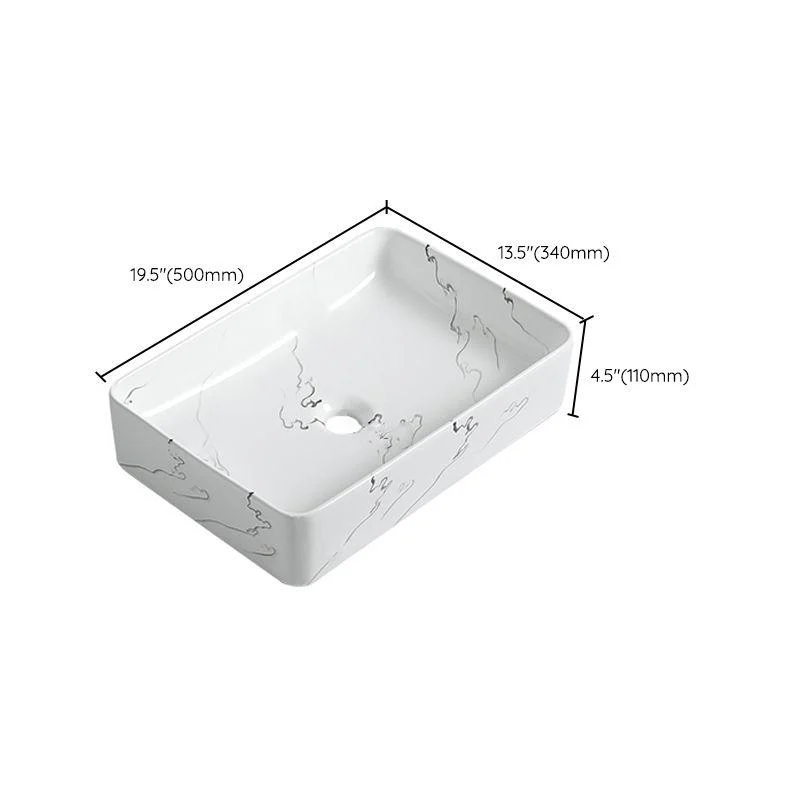 Modern Porcelain Trough Sink Oval-shape Trough Bathroom Sink -Bathlova