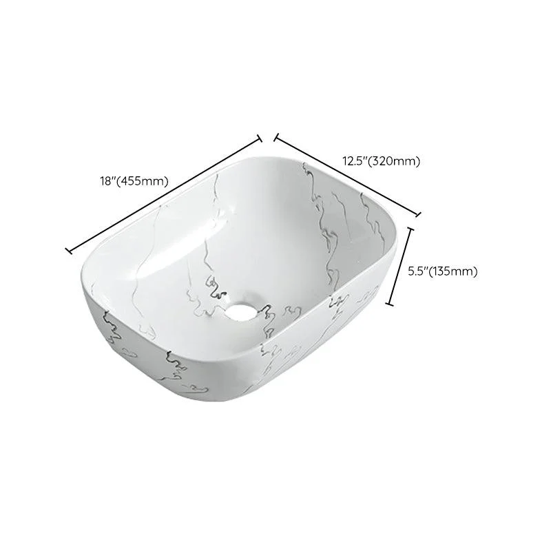 Modern Porcelain Trough Sink Oval-shape Trough Bathroom Sink -Bathlova