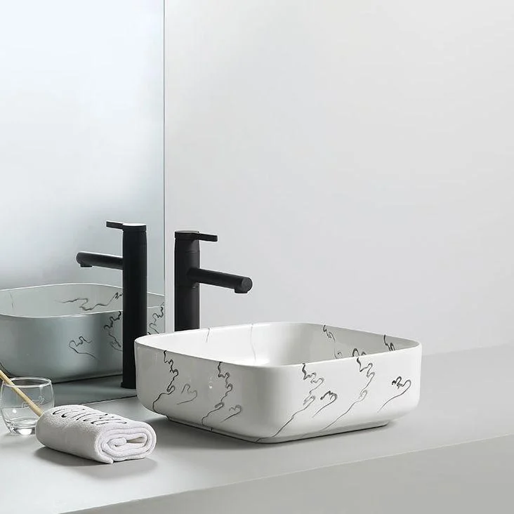 Modern Porcelain Trough Sink Oval-shape Trough Bathroom Sink -Bathlova