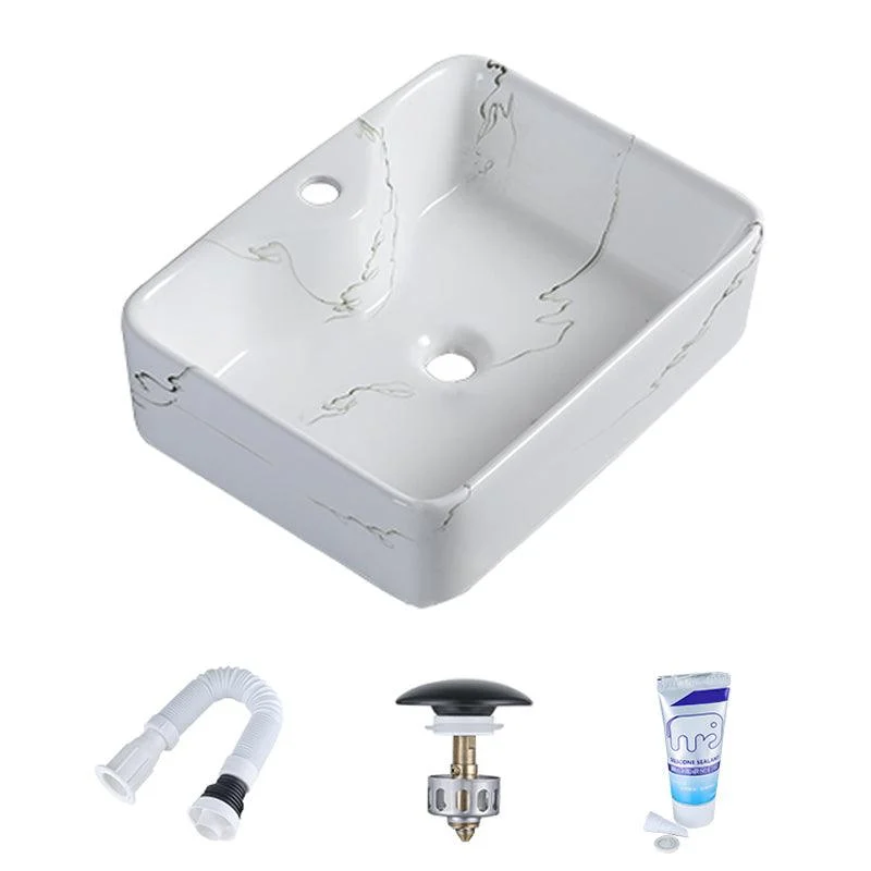 Modern Porcelain Trough Sink Oval-shape Trough Bathroom Sink -Bathlova