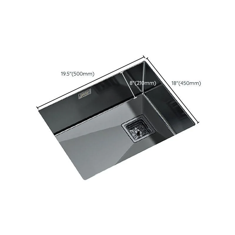 Modern Prep Station Sink Stainless Steel with Drain Assembly Undermount Kitchen Sink Only -Bathlova