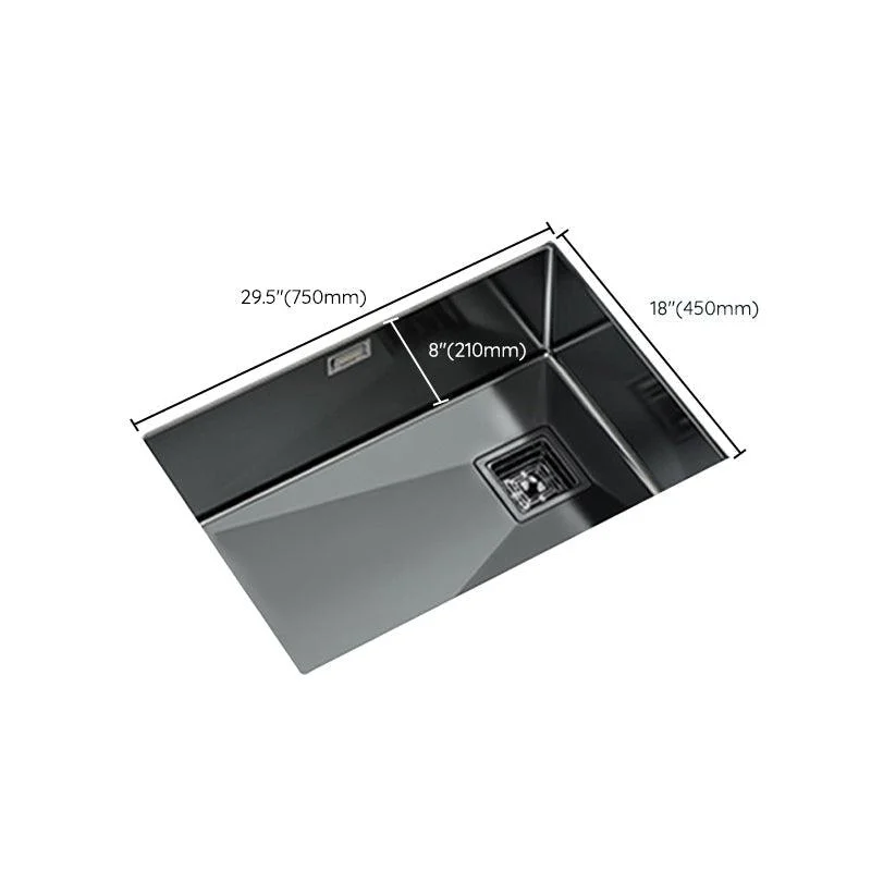 Modern Prep Station Sink Stainless Steel with Drain Assembly Undermount Kitchen Sink Only -Bathlova