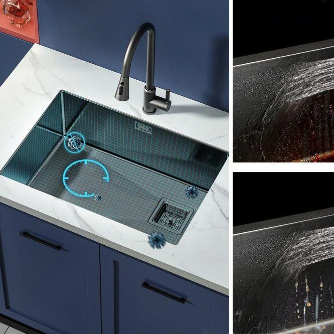 Modern Prep Station Sink Stainless Steel with Drain Assembly Undermount Kitchen Sink Only -Bathlova