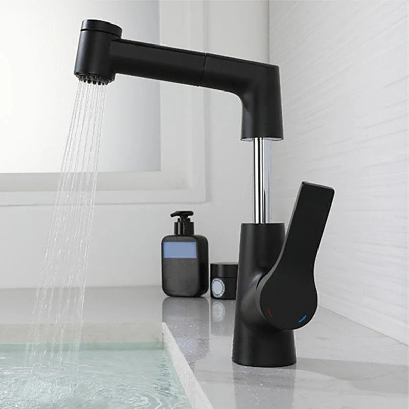 Modern Pull-out Tap Single Lever Handle Tap for Bathroom -Bathlova