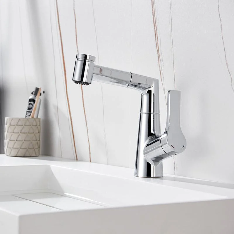 Modern Pull-out Tap Single Lever Handle Tap for Bathroom -Bathlova