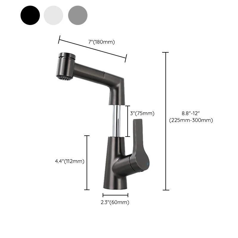 Modern Pull-out Tap Single Lever Handle Tap for Bathroom -Bathlova