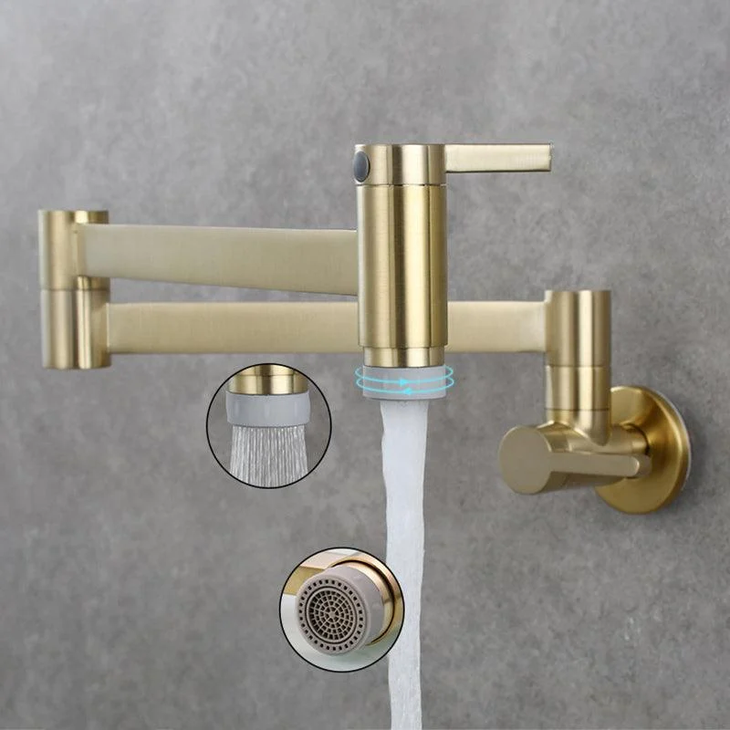 1-Handle Brushed Nickel Widespread Tap 1 Hole Wall Mounted Bathroom Tap with Brass -Bathlova