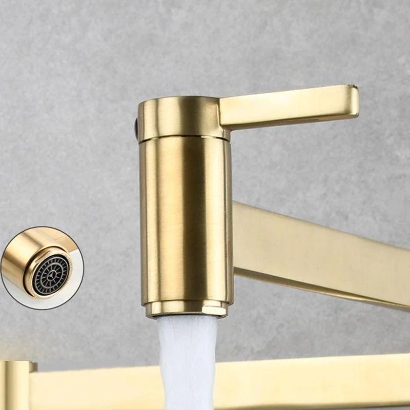 1-Handle Brushed Nickel Widespread Tap 1 Hole Wall Mounted Bathroom Tap with Brass -Bathlova