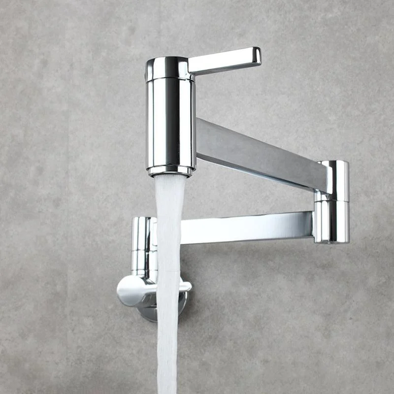 1-Handle Brushed Nickel Widespread Tap 1 Hole Wall Mounted Bathroom Tap with Brass -Bathlova