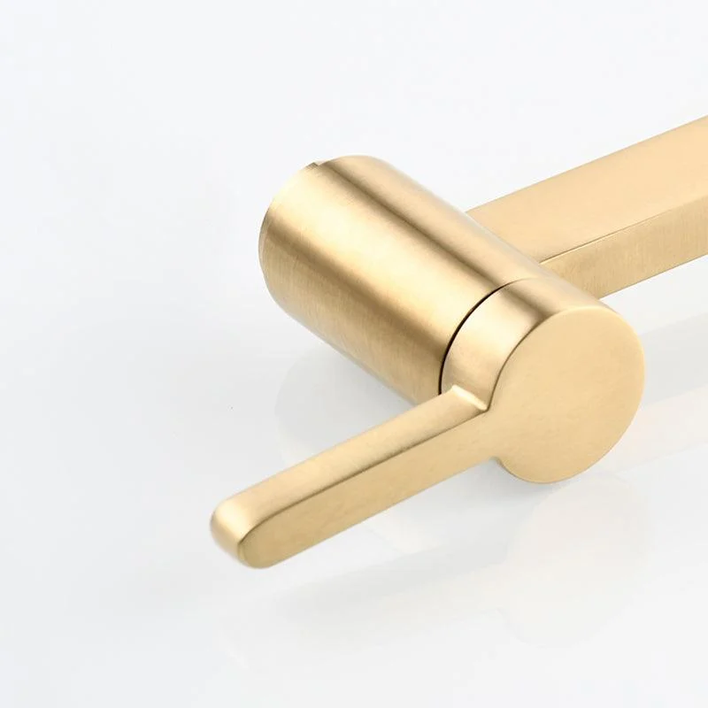 1-Handle Brushed Nickel Widespread Tap 1 Hole Wall Mounted Bathroom Tap with Brass -Bathlova