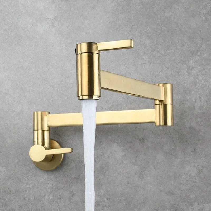 1-Handle Brushed Nickel Widespread Tap 1 Hole Wall Mounted Bathroom Tap with Brass -Bathlova