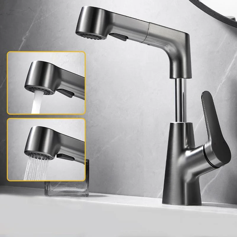 1-Handle Brushed Nickel Widespread Tap Single Hole Bathroom Vessel Tap with Brass -Bathlova