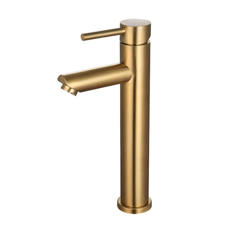 1-Handle Gold Nickel Widespread Tap Single Hole Lever Vessel Sink Tap with Drain -Bathlova