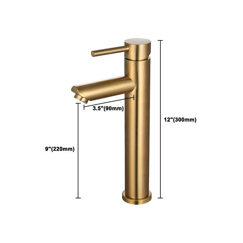 1-Handle Gold Nickel Widespread Tap Single Hole Lever Vessel Sink Tap with Drain -Bathlova