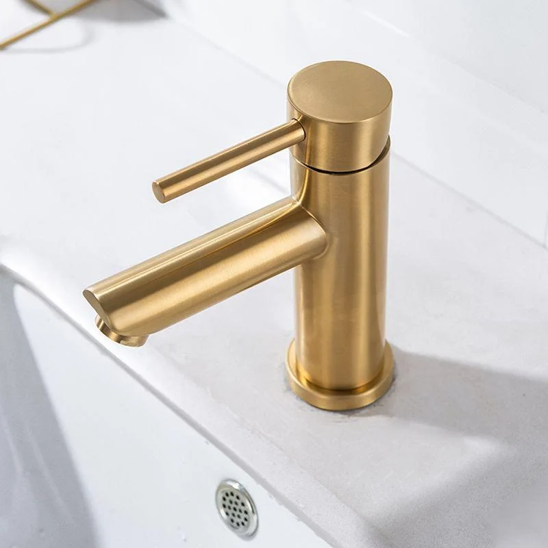 1-Handle Gold Nickel Widespread Tap Single Hole Lever Vessel Sink Tap with Drain -Bathlova