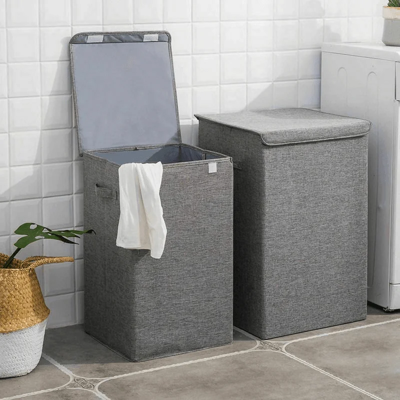 100L Foldable Waterproof Laundry Box with Lid -Bathlova