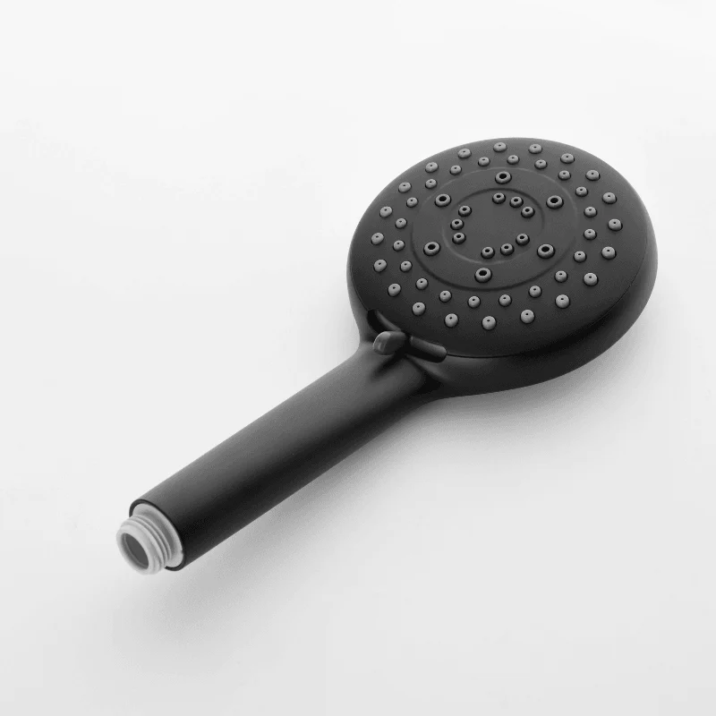 12" Waterfall Rainfall Shower System with Round Shower Head - Matte Black -Bathlova